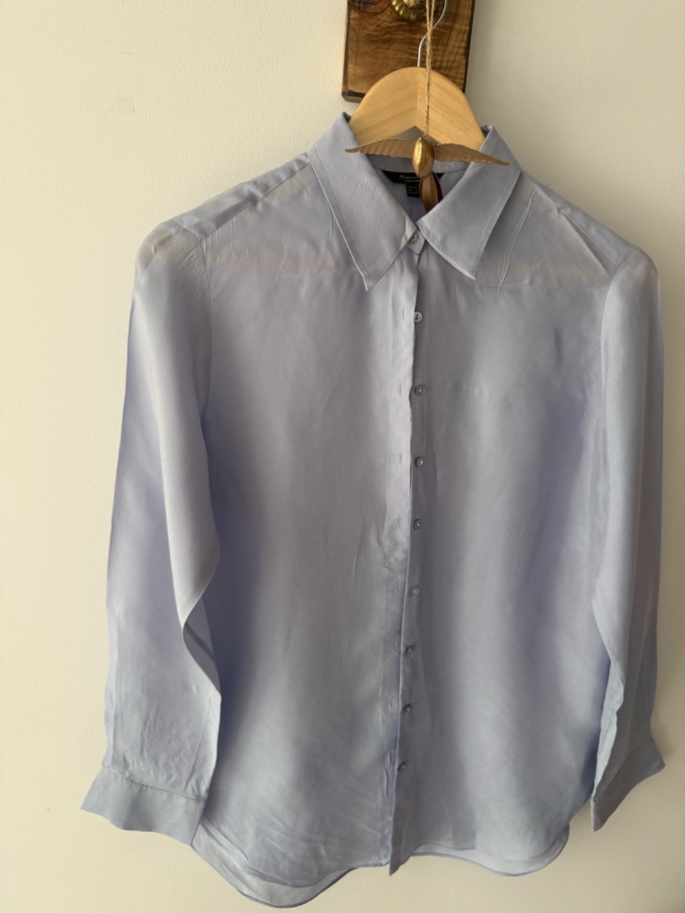 Massimo Dutti Blue women’s Button-Up Shirt(34)